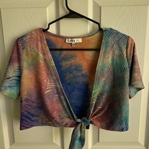 Tie-Dye crop-top